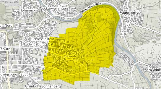 Immobilienpreisekarte Ludwigsburg Ossweil