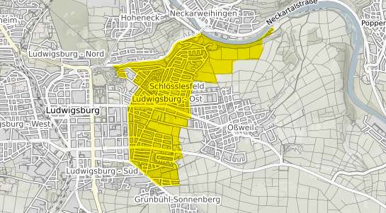 Immobilienpreisekarte Ludwigsburg Ost