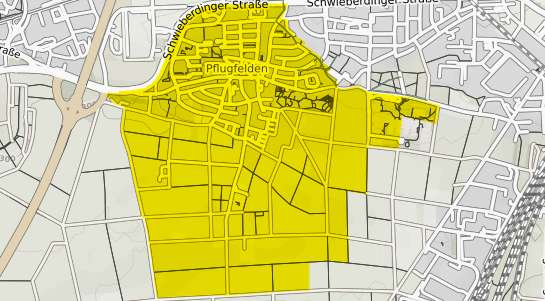 Immobilienpreisekarte Ludwigsburg Pflugfelden