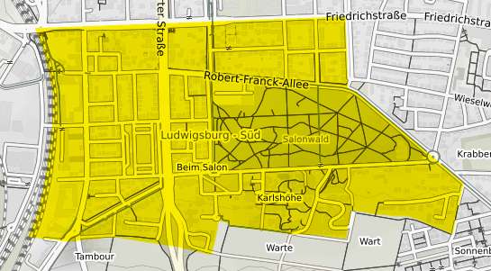 Immobilienpreisekarte Ludwigsburg Süd