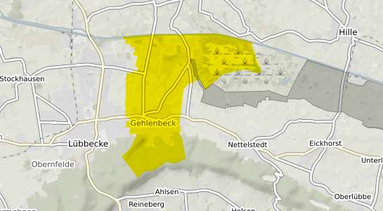 Immobilienpreisekarte L&uuml;bbecke Gehlenbeck