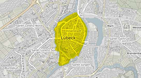 Immobilienpreisekarte Lübeck Innenstadt