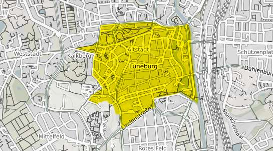 Immobilienpreisekarte L&uuml;neburg Altstadt