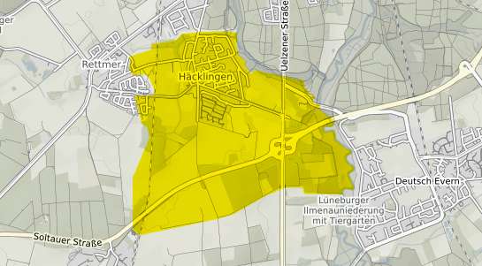 Immobilienpreisekarte L&uuml;neburg H&auml;cklingen