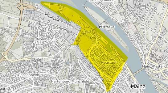 Immobilienpreisekarte Mainz Neustadt