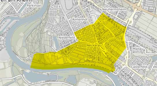 Immobilienpreisekarte Mannheim Neckarau