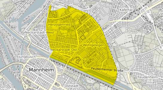 Immobilienpreisekarte Mannheim Neckarstadt