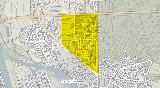 Immobilienpreisekarte Mannheim Schönau
