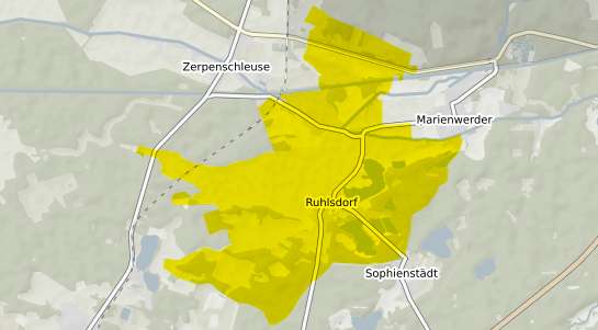 Immobilienpreisekarte Marienwerder Ruhlsdorf