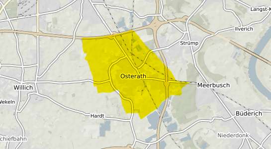 Immobilienpreisekarte Meerbusch Osterath