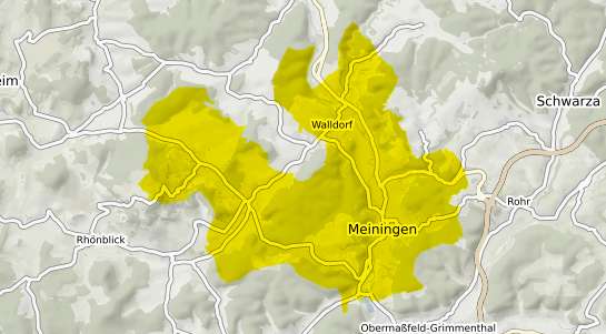 Immobilienpreisekarte Meiningen Meiningen