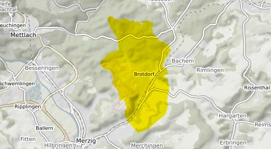 Immobilienpreisekarte Merzig Brotdorf