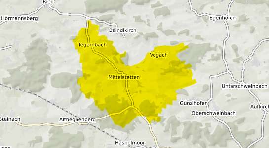 Immobilienpreisekarte Mittelstetten Mittelstetten