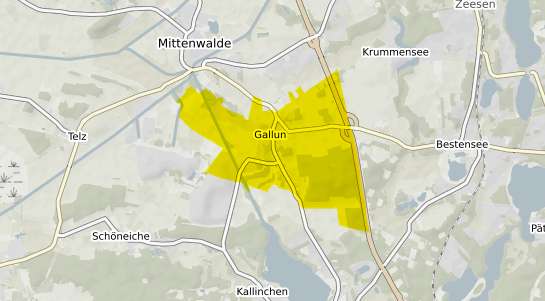 Immobilienpreisekarte Mittenwalde Gallun