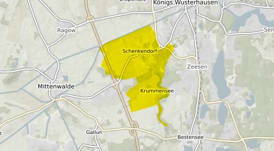 Immobilienpreisekarte Mittenwalde Schenkendorf
