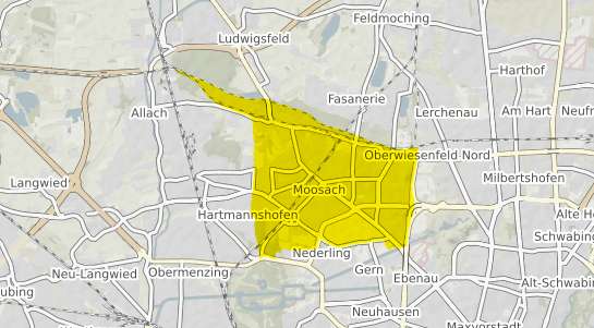 Immobilienpreisekarte München Moosach