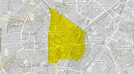 Immobilienpreisekarte München Sendling