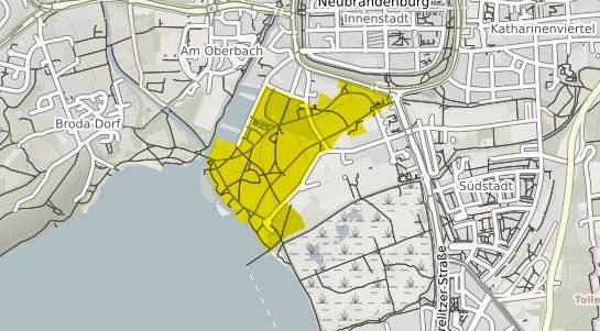 Immobilienpreisekarte Neubrandenburg Kulturpark