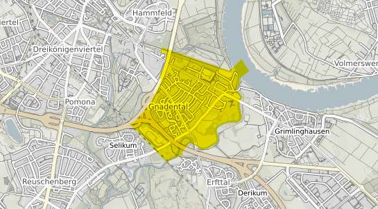 Immobilienpreisekarte Neuss Gnadental
