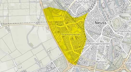 Immobilienpreisekarte Neuss Stadionviertel