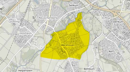 Immobilienpreisekarte Neuss Weckhoven