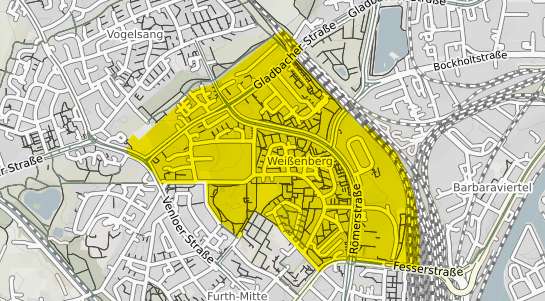 Immobilienpreisekarte Neuss Weissenberg