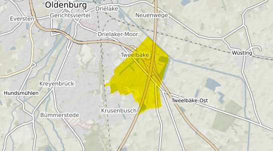 Immobilienpreisekarte Oldenburg Tweelb&auml;ke