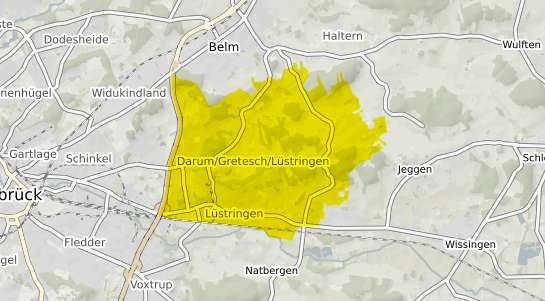 Immobilienpreisekarte Osnabr&uuml;ck Darum