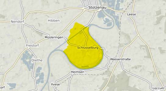 Immobilienpreisekarte Petershagen Schl&uuml;sselburg