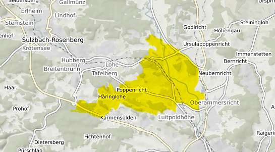 Immobilienpreisekarte Poppenricht Poppenricht