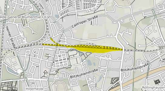 Immobilienpreisekarte Recklinghausen Ost