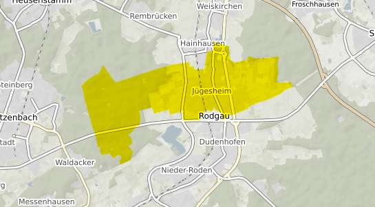 Immobilienpreisekarte Rodgau J&uuml;gesheim