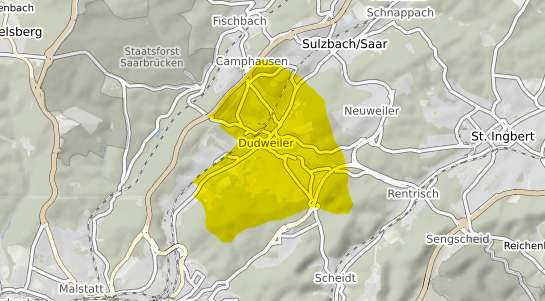 Immobilienpreisekarte Saarbr&uuml;cken Dudweiler