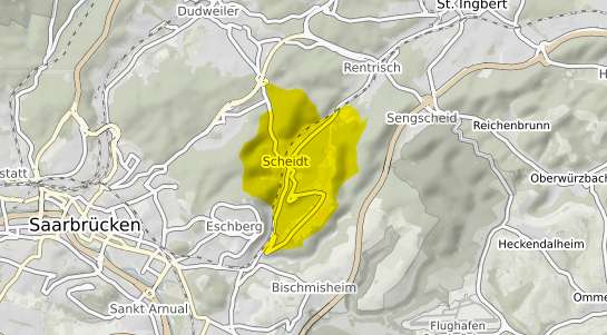 Immobilienpreisekarte Saarbr&uuml;cken Scheidt