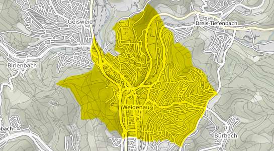 Immobilienpreisekarte Siegen Weidenau