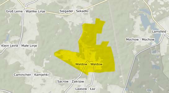 Immobilienpreisekarte Spreewaldheide Waldow