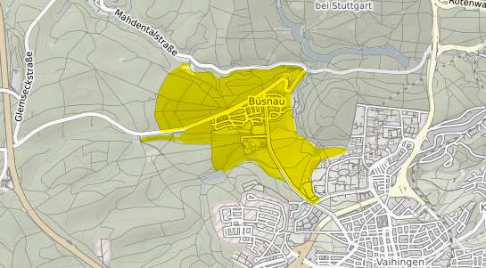 Immobilienpreisekarte Stuttgart B&uuml;snau