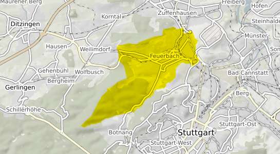 Immobilienpreisekarte Stuttgart Feuerbach