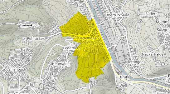 Immobilienpreisekarte Stuttgart Hedelfingen