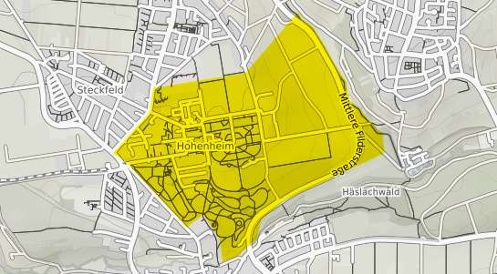 Immobilienpreisekarte Stuttgart Hohenheim