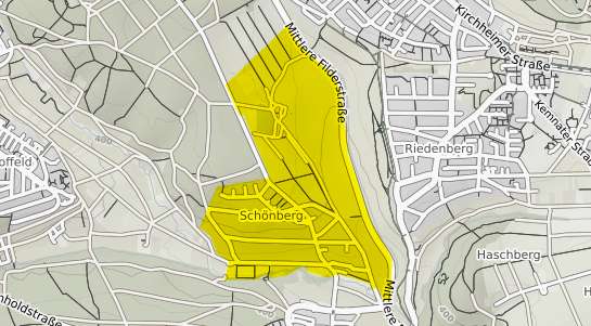 Immobilienpreisekarte Stuttgart Sch&ouml;nberg