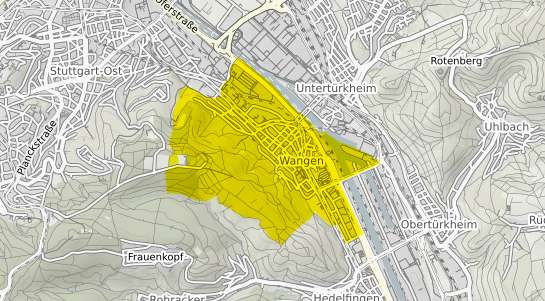 Immobilienpreisekarte Stuttgart Wangen