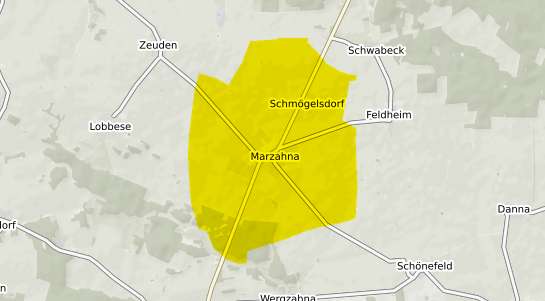 Immobilienpreisekarte Treuenbrietzen Marzahna