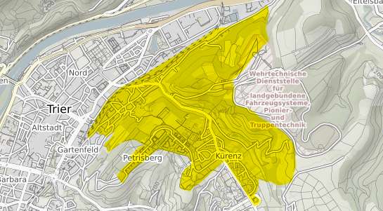 Immobilienpreisekarte Trier K&uuml;renz