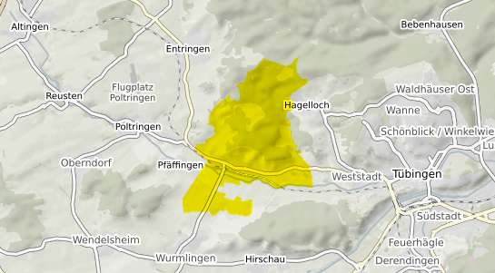 Immobilienpreisekarte T&uuml;bingen Unterjesingen