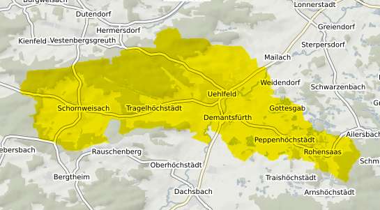 Immobilienpreisekarte Uehlfeld Ühlfeld