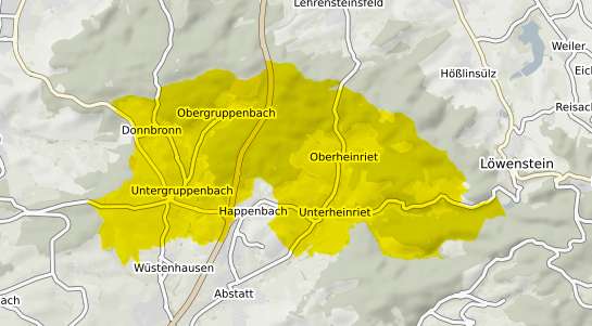 Immobilienpreisekarte Untergruppenbach Untergruppenbach