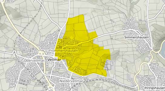 Immobilienpreisekarte Vellmar Frommershausen