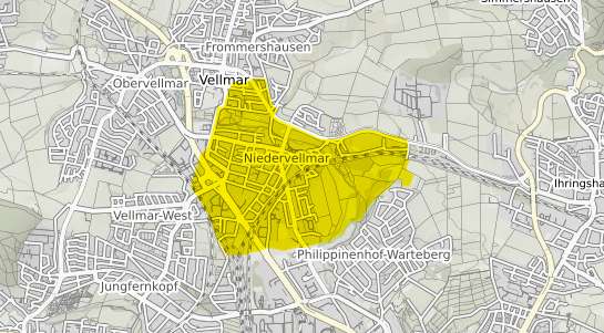 Immobilienpreisekarte Vellmar Niedervellmar
