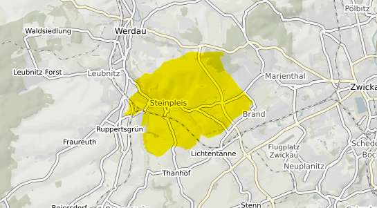 Immobilienpreisekarte Werdau Steinpleis